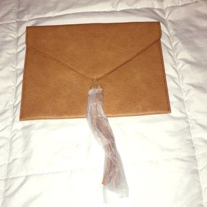 Brand NEW Oversized faux leather clutch